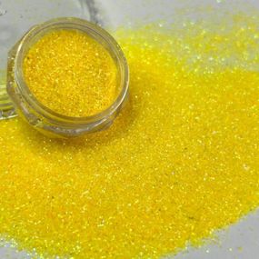 Глиттер 1 кг, мелкие декоративные блестки - желтый