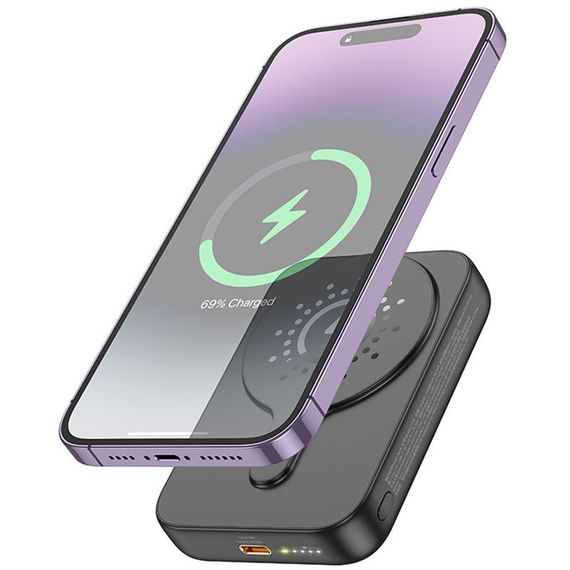 Портативное ЗУ Power Bank Hoco J117A Esteem PD20W с БЗУ 10000 mAh Black | Зображення 1