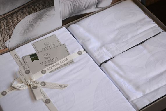 Постільна білизна La Romano Premium Satin 200×220 Vandela White | Зображення 2