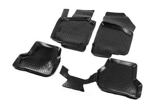 Резиновые коврики (4 шт, Niken 3D) для Volkswagen Golf 5 | Зображення 1