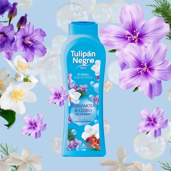Гель для душу парфумований Tulipan Negro Shower Gel - Bergamota & Cedro (650 ml) | Зображення 1