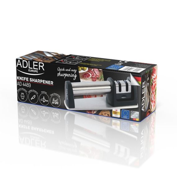 Точилка для ножів Adler AD 4489, 2-ступенева, ручна, карбідно-керамічна | Зображення 6