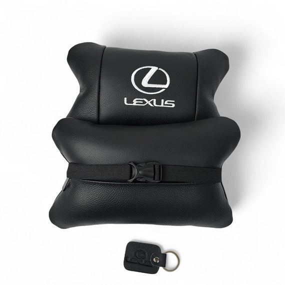 Дорожня подушка в автомобіль Lexus, Утримуюча подушка для шиї в автомобілі, Подарунок автолюбителю WB-61 | Зображення 2