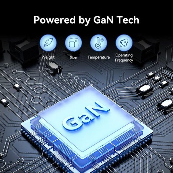 Мережевий зарядний пристрій Vention 4-Port USB (C + C + A + A) GaN Charger (100W/100W/18W/18W) EU-Plug Black | Зображення 3