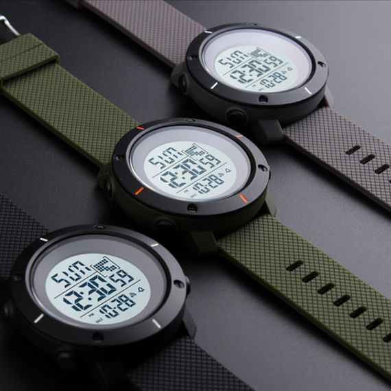 Чоловічий годинник Skmei 1213AG Black-Military Wristband | Зображення 2