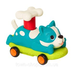 Машинка инерционная серии Лапкомобили - Песик, цвет бирюза