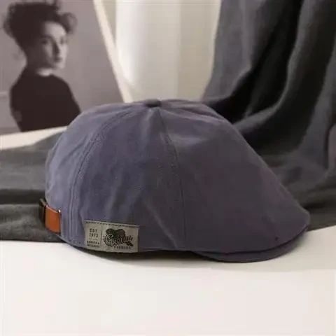Вінтажний модний однотонний берет Ivy Cap Синій