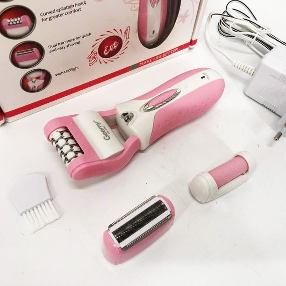 Машинка для удаления волос на лице, Аккумуляторная женская электробритва, Терки для шлифовки пяток TS-93 | Зображення 1