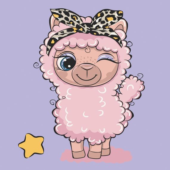 Картина по номерам "Лама" Art Craft 15089-AC 30х30 см