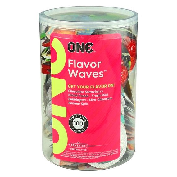 Набір оральних презервативів One Flavor Waves Fresh Mint зі смаком м'яти, що освіжає (ціна за 5 шт.) Sex Aura | Зображення 2