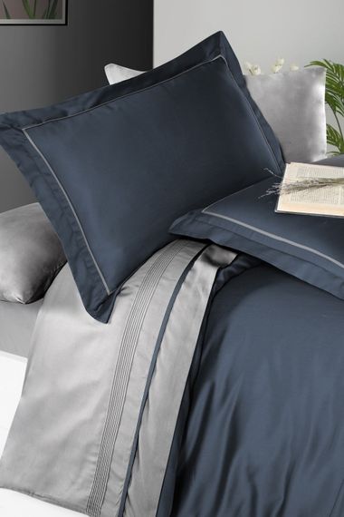 Постельное белье First Choice Deluxe Satin DARK 200 х 220 см Serenity Denim-Grey | Зображення 1