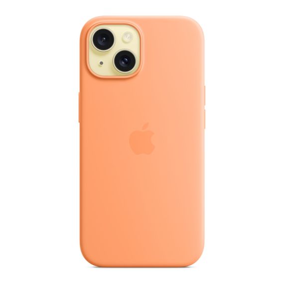 Чохол до мобільного телефона Apple iPhone 15 Silicone Case with MagSafe Orange Sorbet (MT0W3ZM/A) | Зображення 2