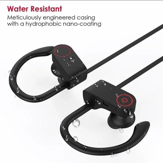 Наушники U8 беспроводные наушники устойчивые к поту водонепроницаемые спортивные для развлечения и  обучения | Зображення 1