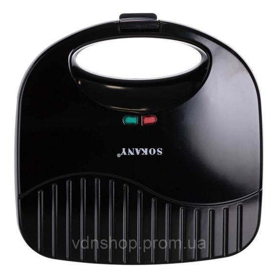 Электрогриль с антипригарным покрытием, термостатом и защитой от перегрева 750 Вт Sokany SK-116 | Зображення 3