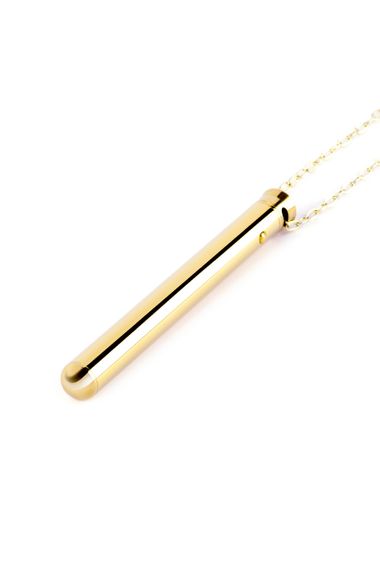 Вибропуля на цепочке Le Wand NECKLACE VIBE, металлическая, золотая sexstyle | Зображення 2