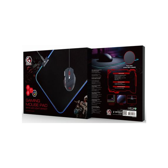 Килимок для мишки Gembird MP-GAMELED-M | Зображення 1