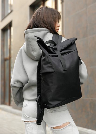 Жіночий рюкзак Sambag RollTop KZN чорний 41 х 27 х 18 см (24300065) | Зображення 5