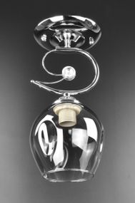 Люстра стельова на 1 лампочку 26002 Хром 29х13х13 см.