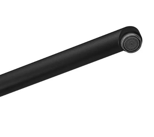 Змішувач для ванни Plamix CEZAR-006 EURO SET Matte black, зі шлангом, лійкою та кронштейном (PM0690) | Зображення 3