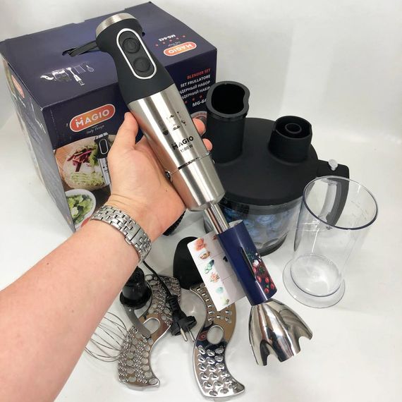 Блендер MAGIO MG-642, блендер для детского пюре, блендер для дома, блендер для BT-335 кухни, электрический | Зображення 7