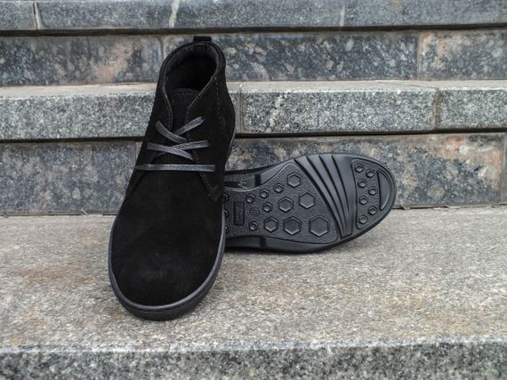 Черевики демісезонні Safari замшеві, чорні | Зображення 2