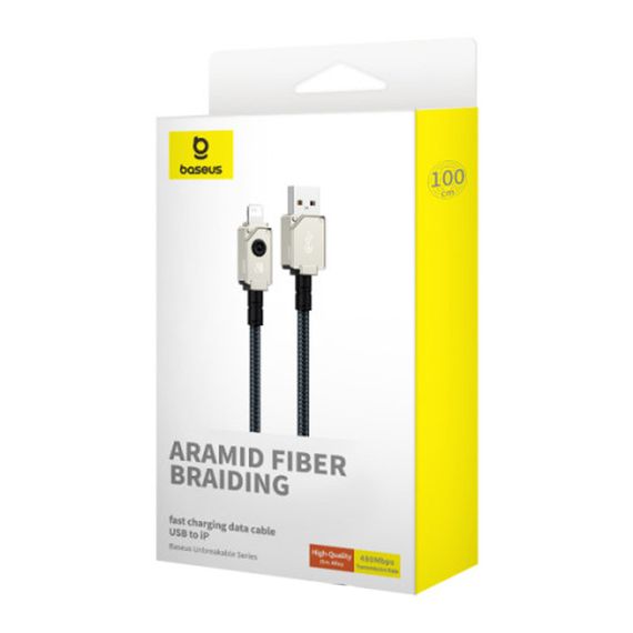 Дата кабель Baseus Unbreakable Series Fast Charging USB to Lightning 2.4A 1m (P10355802111-0) | Зображення 5