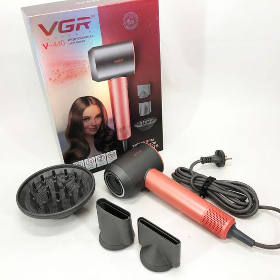 Фен профессиональный VGR V-440. Цвет: оранжевый | Зображення 3