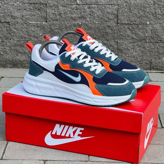 Кросівки Nike матеріал текстиль/замш колір синій, білий | Зображення 6