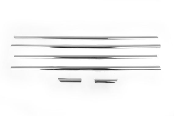 Окантовка стекол (6 шт, нерж.) Carmos - Турецкая сталь для Kia Sportage 2004-2010 гг | Зображення 2