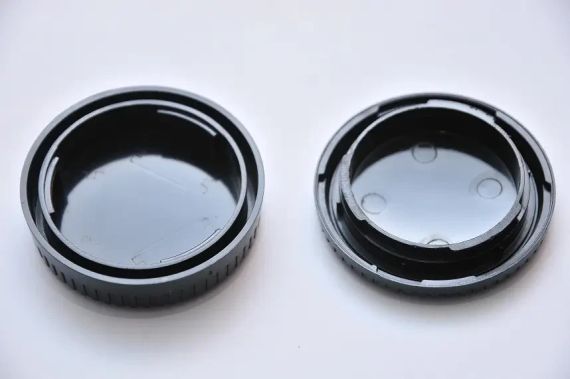 Комплект задней крышки камеры и крышки объектива Micro 4/3, защита от пыли и царапин черная, заглушка байонета | Зображення 5