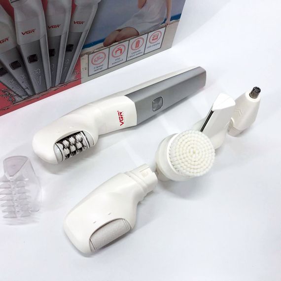 Пемза для удаления мозолей на ногах руках VGR, Триммер с насадками для женщин Эпиляторы всех зон JY-81 | Зображення 8