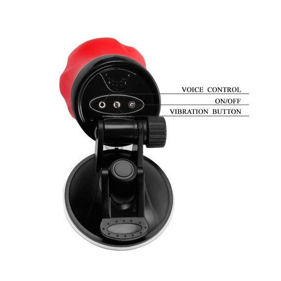 Вагіна-мастурбатор на присосці з вібрацією, з звуковим супроводом FLORA, BM - 00900T47S sexstyle | Зображення 7