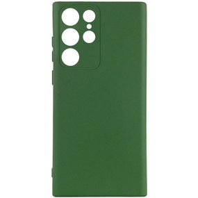 Чехол Silicone Cover Ummi Lakshmi Full Camera (AA) для Samsung Galaxy S23 Ultra Зеленый / Dark green