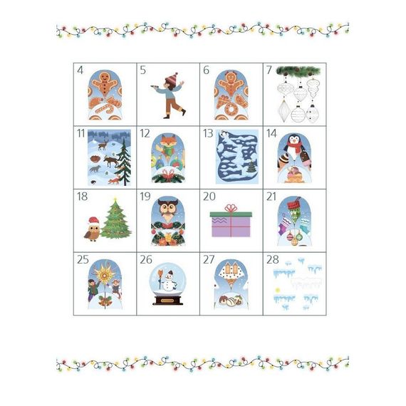 Адвент с поделками и заданиями 3-4 года АДВ008, 13 поделок и 18 заданий | Зображення 5