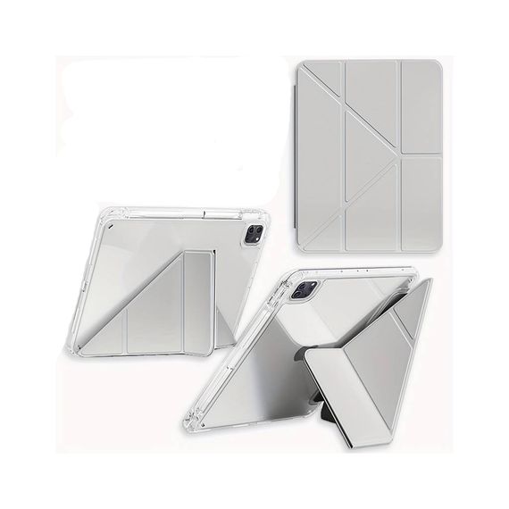 Чохол до планшета BeCover Ultra Slim Origami Transparent Apple iPad Pro 11" M4 2024 Gray (711690) | Зображення 1