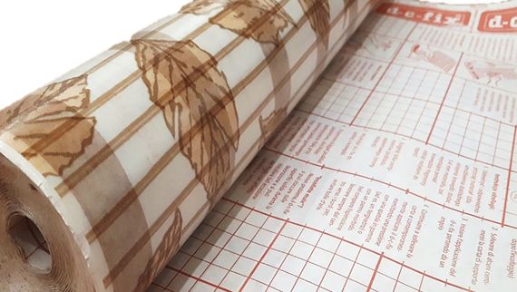 Плівка самоклейка d-c-fix 0,45х15 м вітражна водостійка осінні листя | Зображення 1