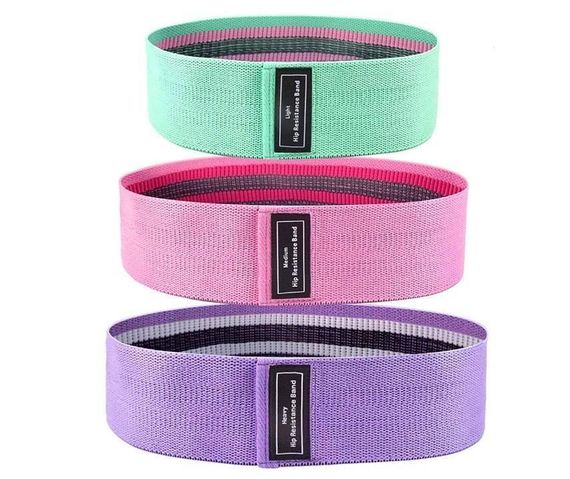 Набор тканевых фитнес резинок Luting Hip resistance bands 3 штуки