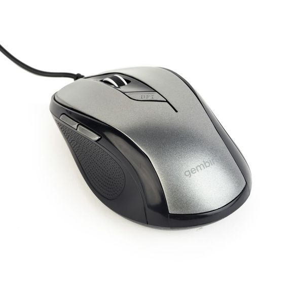Оптична мишка Gembird MUS-6B-01-BG, USB інтерфейс, сіро-чорного кольору | Зображення 1