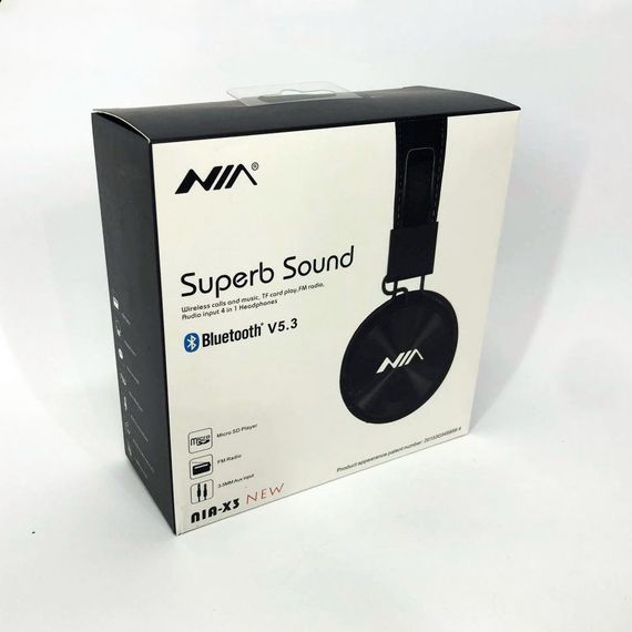 Навушники PRO для музики NIA X3, Арматурні бездротові bluetooth навушники бездротові якісні XB-89 | Зображення 5