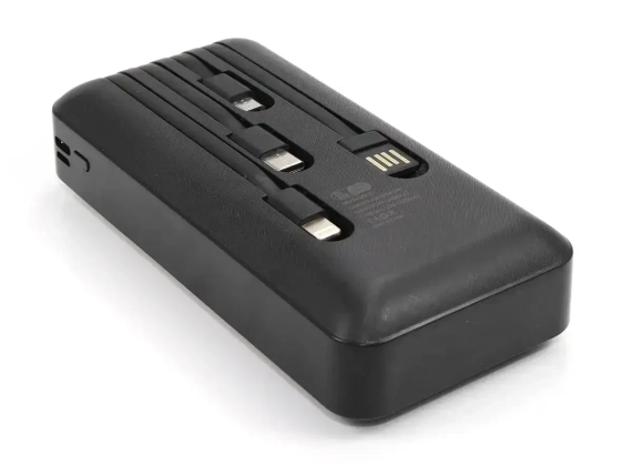Power Bank с электронным экраном с набором кабелей KP KP-27 20000mAh Внешний аккумулятор для зарядки | Зображення 4