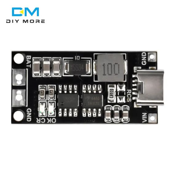 Плата BMS18650 Type-C для зарядки Li-Ion аккумуляторов с защитой Diymore 2S 4 A | Зображення 1