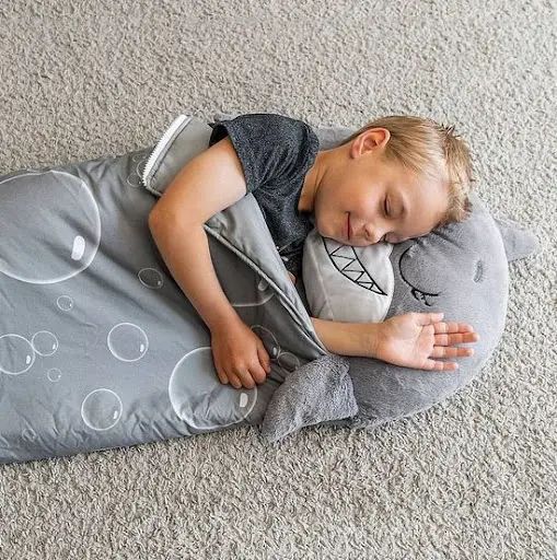 белый единорог Детский спальный мешок на молнии 3 в 1 игрушка подушка спальник и встроенная подушка | Зображення 8