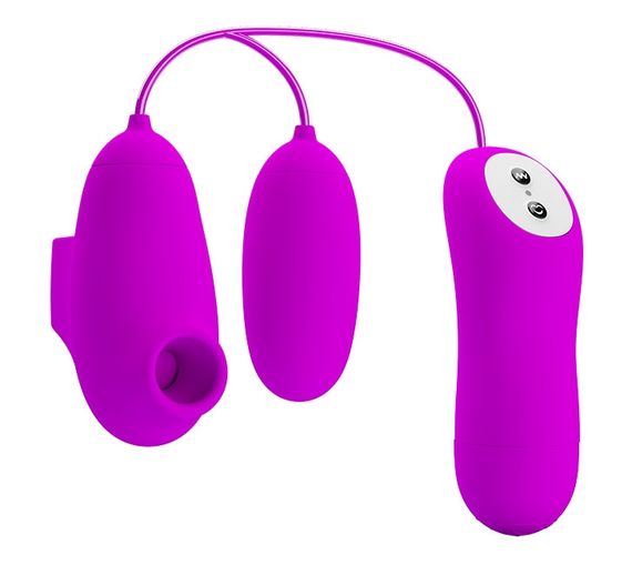 Вакуумний стимулятор з віброяйцем PRETTY LOVE - SUCTION & VIBRO-BULLETS, BI-014925 Sex Aura | Зображення 3