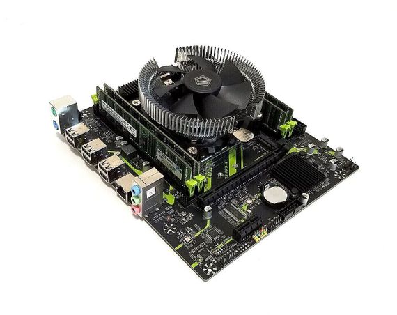 Комплект: Материнская плата Machinist X99 PR9-H (Unlock Turbo Boost) / LGA2011-3 / Intel Xeon E5-2630 v3 (8 (16) ядер по 2.4 - 3.2 GHz) / 32 GB DDR4 + Кулер ID-Cooling DK-01 б/у | Зображення 1