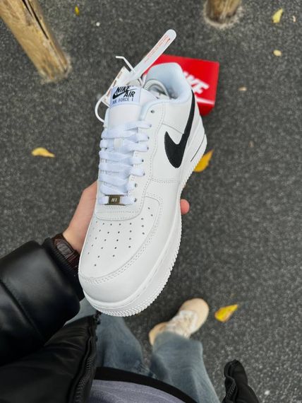 Зимові кросівки Nike Air Force, ТОП якість (low) білі | Зображення 6