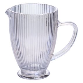 Глечик скляний 1,2 л ребристий фігурний HP7118RB