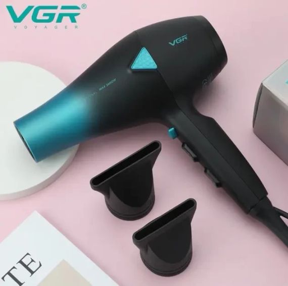 Профессиональный мощный фен для волос VGR V-455 с холодным и горячим воздухом 2400 Вт | Зображення 1