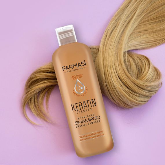 Восстанавливающий шампунь Farmasi Keratin Therapy 360 мл | Зображення 7