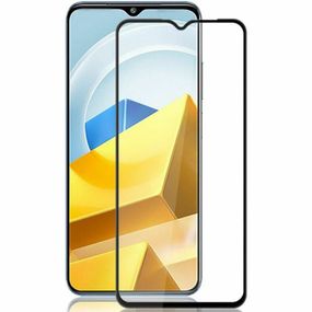 Захисне скло 2.5D на весь екран для Poco M5 4G