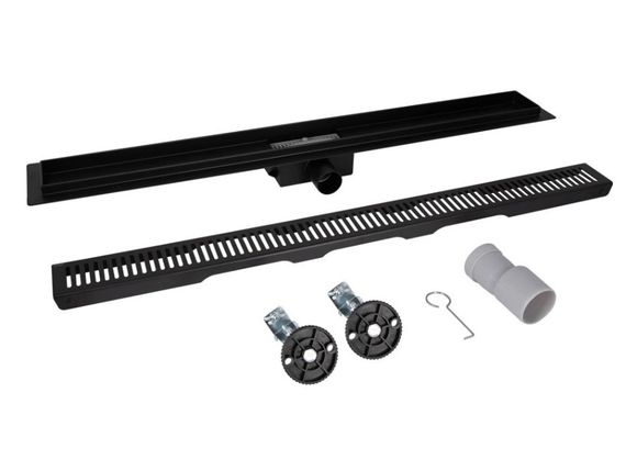 Лінійний трап Qtap Taurus FA800MBLA із нержавіючої сталі, з сухим затвором QTTAUFA800MB | Зображення 3